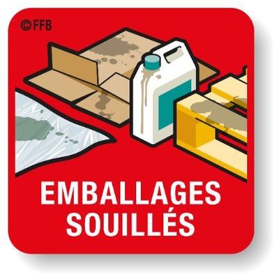 Pictogramme FFB — Emballages souillés
