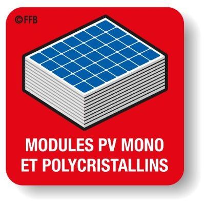 Pictogramme FFB — Modules photovoltaïques