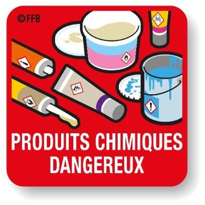 Pictogramme FFB — Produits chimiques dangereux